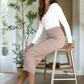 Arabelle Ribbed Knit Skirt – Sand
