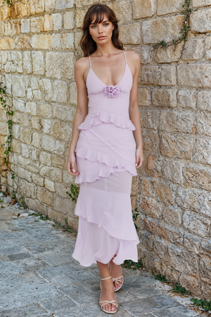 Noelle Ruffle Maxi Dress