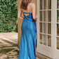 Fleur Rouge Maxi Dress - Blue