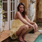 Anaxos Tiered Layer Playsuit - Yellow