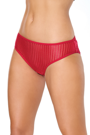 Noir Belle Bow panties - Red