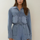 Indigo Drift Denim Top