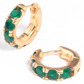 Ruby Gold-Plated Huggie Hoops