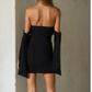 Ariette Linen Mini Dress - Black