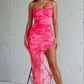Rose Mirage Sheer Midi