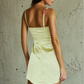 Eden Bloom Mini Dress – Apple Green