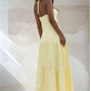Alina Halter Maxi Dress – Lemon