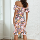 Blossom Charm Off-Shoulder Bodycon Dress
