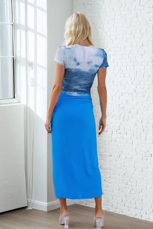 French Kiss Wrap Midi Skirt