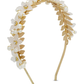 Fleur Headband in Pearl & Gold