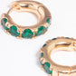 Ruby Gold-Plated Huggie Hoops