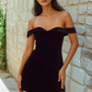 Ebony Mini Dress – Black