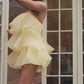 Anaxos Tiered Layer Playsuit - Yellow